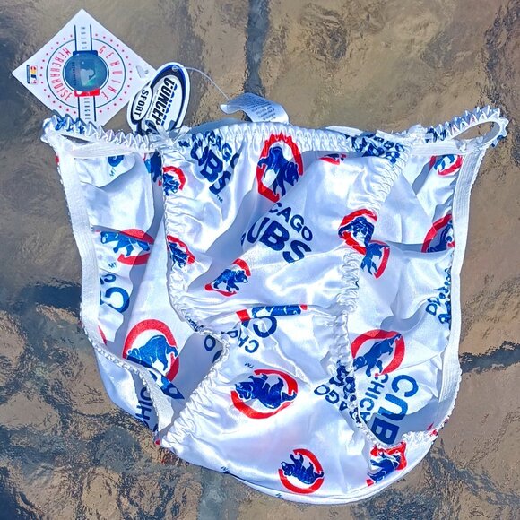 NWT ~ Chicago Cubs Concepts Sport Women's Record Allover Print Panty Size: Large - Picture 1 of 8